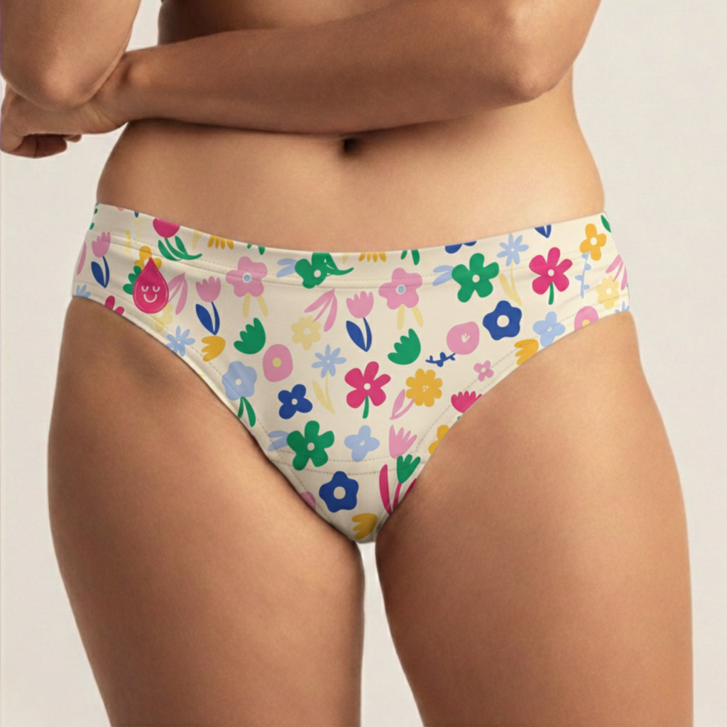 FLOWERLY | We Bloom™️ Teen Period Underwear | Leak-Proof Menstrual Undies | Soft & Stylish First-Period Protection
