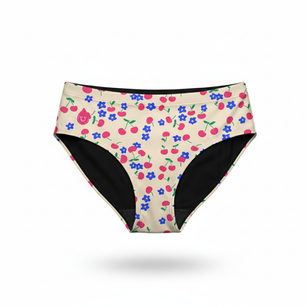 CHERRY | We Bloom™️ Teen Period Underwear | Leak-Proof Menstrual Undies | Soft & Stylish First-Period Protection